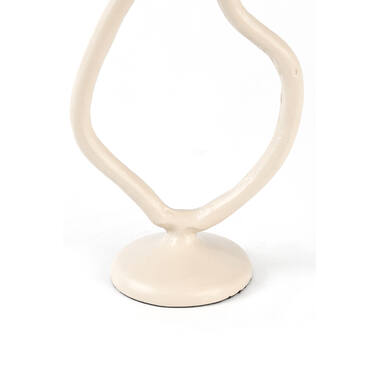 Candle stick 14x9x25,5 cm JEZRA cream