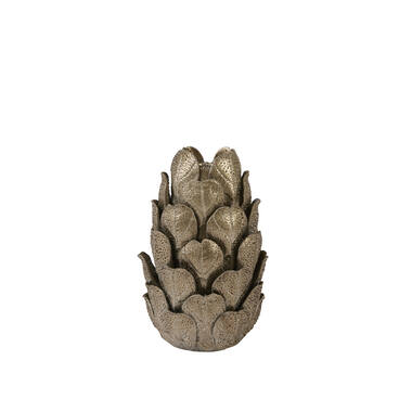 Candle stick Ø13x21 cm CYNARA porcelain bronze