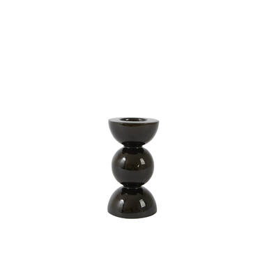 Candle stick Ø7,5x14 cm NYONS shiny brown-bronze
