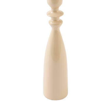 Candle stick Ø5,5x26 cm MELVE shiny beige