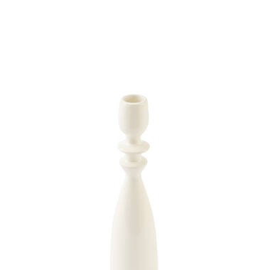 Candle stick Ø5,5x26 cm MELVE shiny cream
