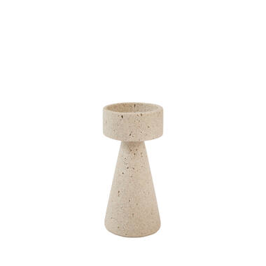 Candle stick Ø9,5x20 cm MALOPI sand
