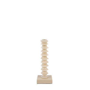 Candle stick 10x10x27 cm OMINO sand