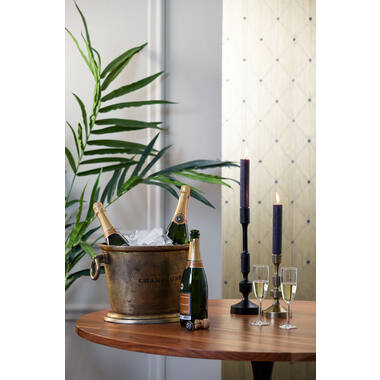 Champagnekoeler 39x25x25 cm CRISTAL antiek brons