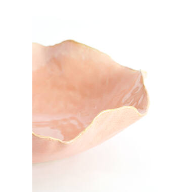 Dish 21,5x18,5x6,5 cm BANDA ceramics pink