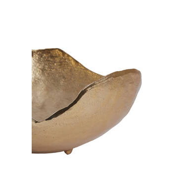 Schaal 28x28x11,5 cm HAZAL licht goud