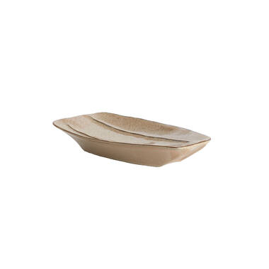 Dish 45,5x25x7,5 cm BENFICO shiny beige