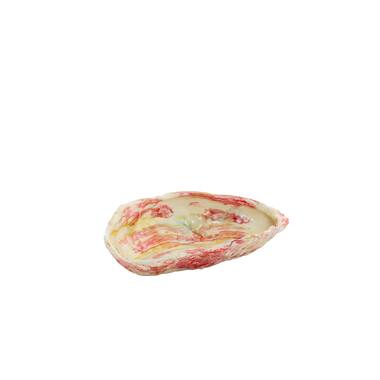 Dish 30,5x18x7 cm KALAKO ceramics cream+red+yellow