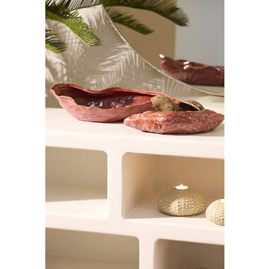 Dish 30,5x18x7 cm KALAKO ceramics coral