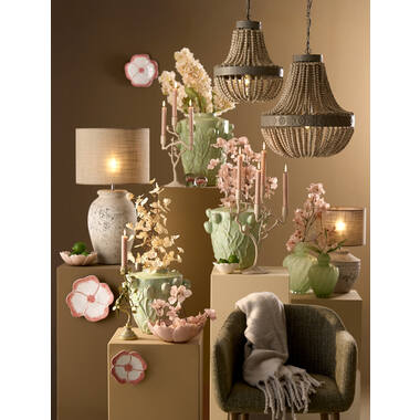 Dish 25,5x24x9,5 cm FRESIA pink