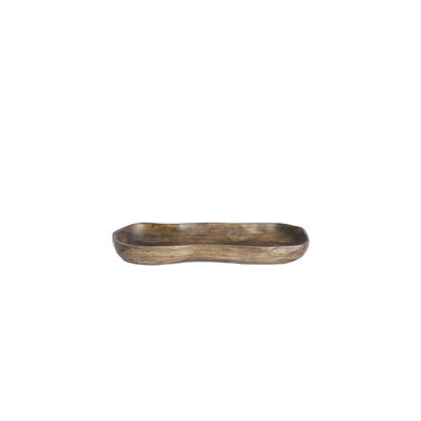Schaal 45x17,5x5 cm BUGABA hout antiek bruin