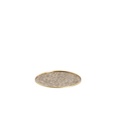 Dish Ø32x1 cm MANAROLA antique bronze