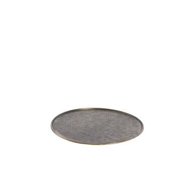 Dish Ø38x1 cm MANAROLA brown bronze