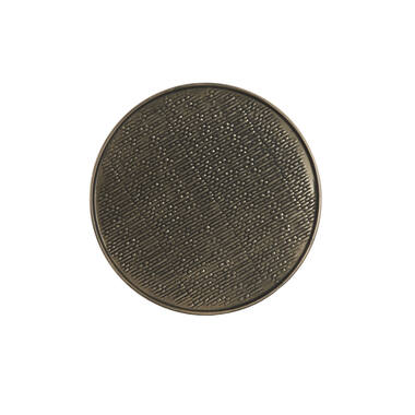 Dish Ø38x1 cm MANAROLA brown bronze