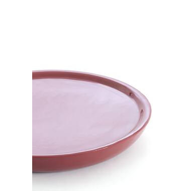 Dish Ø42x5 cm ADA shiny burgundy