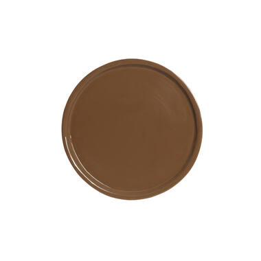 Dish Ø42x5 cm ADA shiny brown