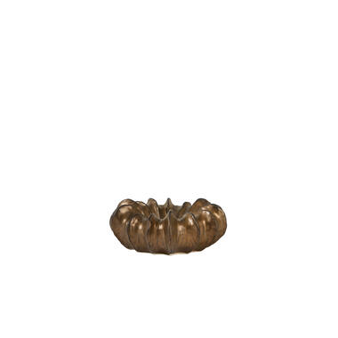 Dish Ø25,5x9,5 cm VELONI ceramics antique bronze