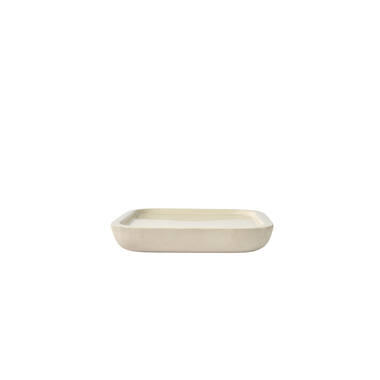 Dish 30x30x5 cm VITCH shiny cream+matt cream