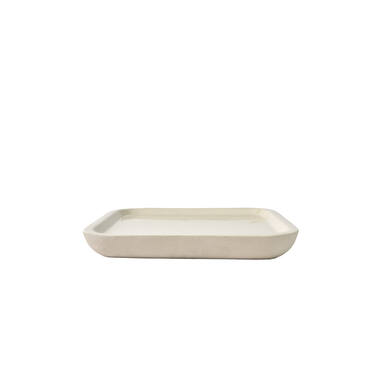 Dish 38x38x5 cm VITCH shiny cream+matt cream