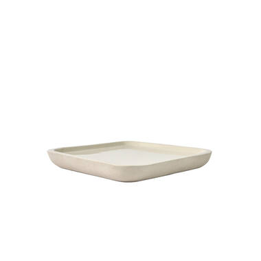 Dish 38x38x5 cm VITCH shiny cream+matt cream