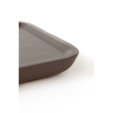 Dish 38x38x5 cm VITCH shiny dark brown+matt dark brown