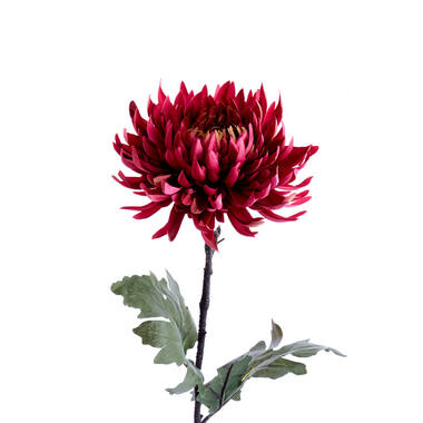 Artificial flower 17x10x82 cm CHRYSANTHEME dark pink