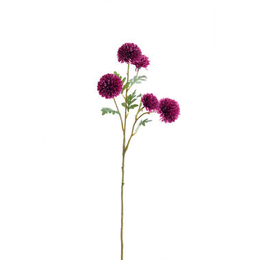 Artificial flower Ø15x73 cm CRISANTEMI burgundy