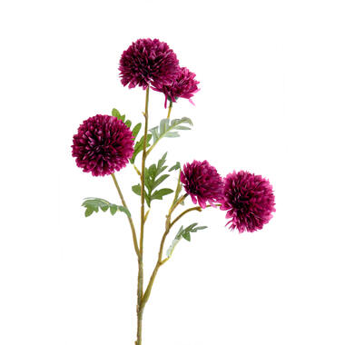 Artificial flower Ø15x73 cm CRISANTEMI burgundy