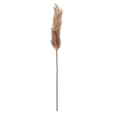 Artificial flower 10x10x96 cm PAMPAS eggplant-sand