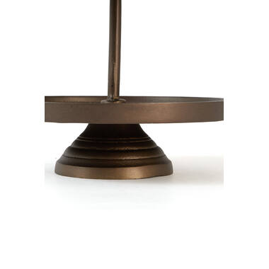 Stand 2 layers Ø24x37 cm LUTEK matt brown-bronze
