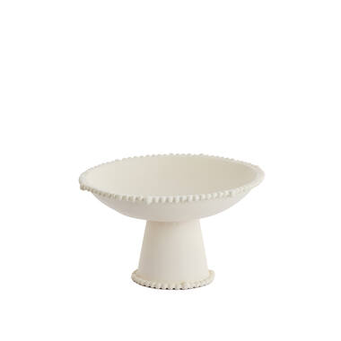 Dish on base Ø30,5x18 cm OTO cream