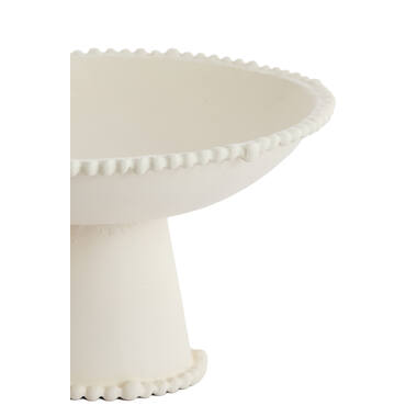 Dish on base Ø30,5x18 cm OTO cream