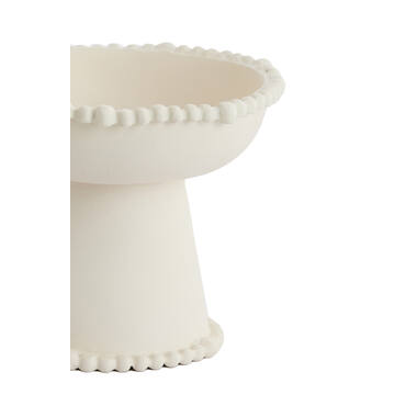 Dish on base Ø20,5x16,5 cm OTO cream
