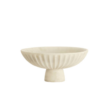 Dish on base Ø38x18 cm SHILA cream