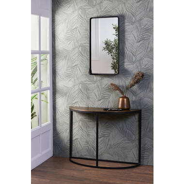 Side table 100x42x76 cm PETO ruw antiek brons-zwart