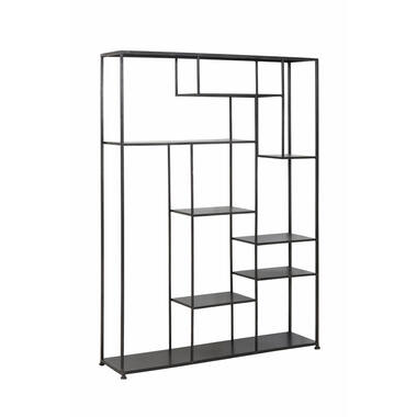 Wandrek 110x25,5x150 cm TALARA antiek zwart