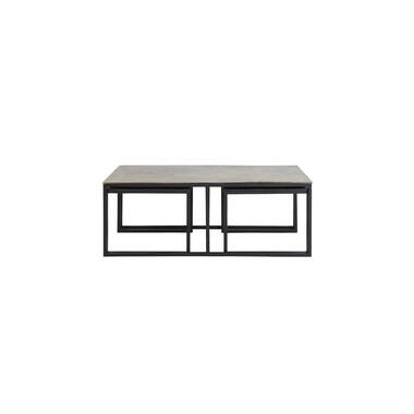 Salontafel S/3 max 120x60x45 cm KUMALU antiek brons