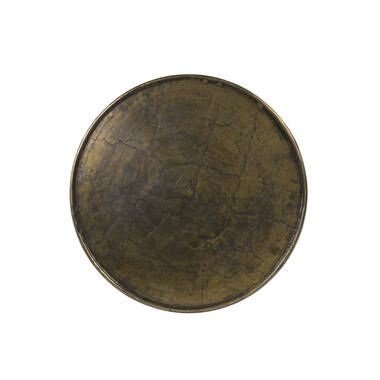 Bijzettafel Ø59x41 cm BABINA antiek brons