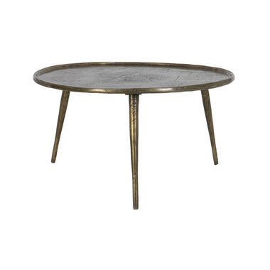 Bijzettafel Ø67,5x37 cm BABINA antiek brons
