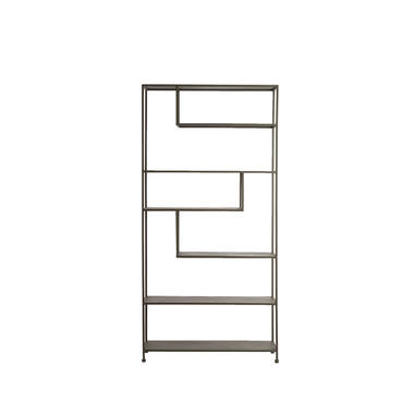 Cabinet open 100x35x203 cm YLAYA matt brown