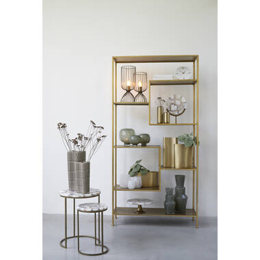 Kast open 101x36x200 cm YVANA antiek goud