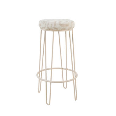 Bar stool Ø41x73 cm ALICE beige+sand+cream