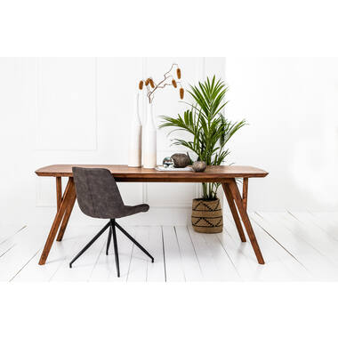 Eettafel 200x100x76 cm QUENZA acacia hout bruin