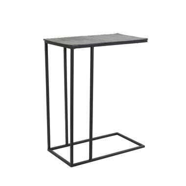 Bijzettafel 48x26x60 cm MACY mat zwart