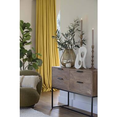 Side table 120x40x80 cm MEAVE hout mat donker bruin