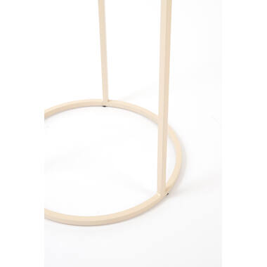 Pillar S/2 Ø32x82+Ø41x102 cm RICARDO travertine sand+beige