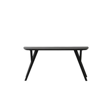 Side table 160x44x82 cm QUENZA acacia hout mat zwart