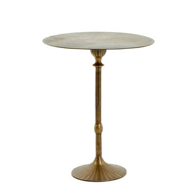 Bijzettafel Ø50x60 cm JANNA antiek brons
