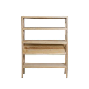 Cabinet open 120x40x160 cm YUKI mango wood natural