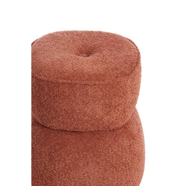 Pouf Ø40x46 cm LEYLA terra